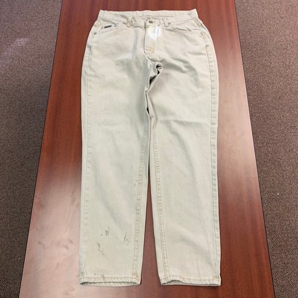 Vintage Lee Riveted Super High Rise Mom Tan Jeans - Picture 4 of 8